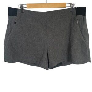 Calia by Carrie Underwood Woven Shorts Womens Size 2XL Zip Pockets Gray Stretch
